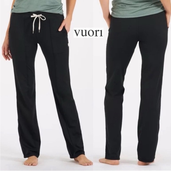 Vuori Womens Pants Halo Wide Leg Flare Size Small - Picture 3 of 11